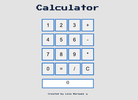 screenshot of calculator app